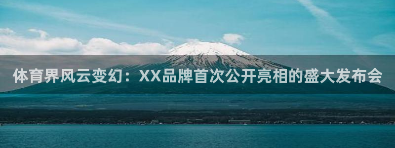 oety欧亿：体育界风云变幻：XX品牌首次公开亮相的盛大发布会